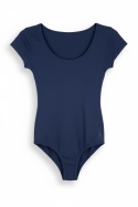 Body Sylvia Collection – granatowe, basic, krótki rękaw – rozmiar M (38)