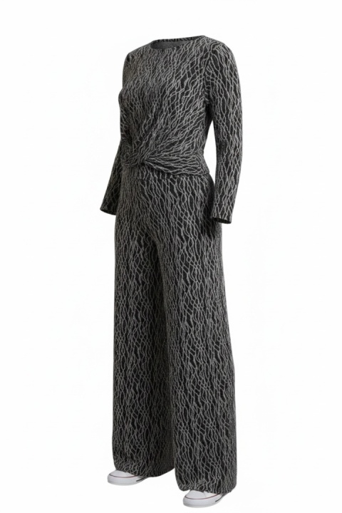 Komplet Vero Moda – bluzka + spodnie – metaliczny połysk – XL/L – bardzo dobry stan