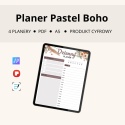 Planery Pastel Boho – dzienny, tygodniowy, miesięczny i roczny PDF