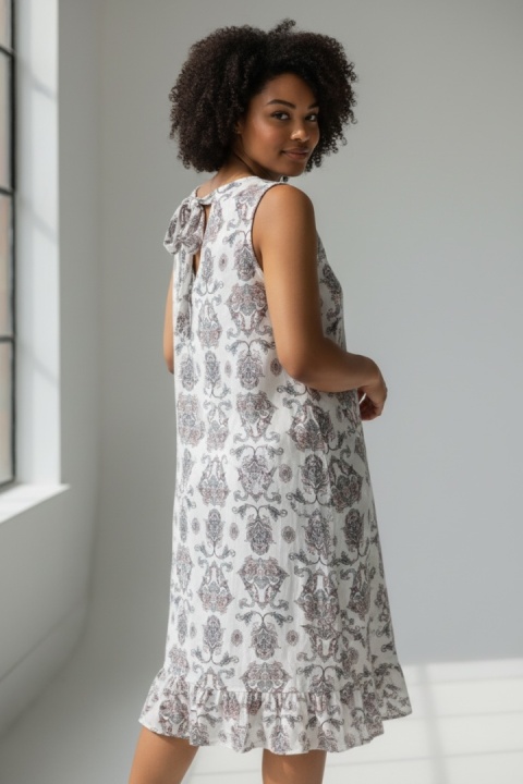 Sukienka Made in Italy paisley 100% wiskoza (One Size M/L)
