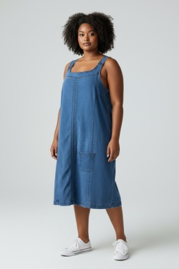 Sukienka jeansowa ogrodniczka BPC (Bonprix) 44 (XXL)